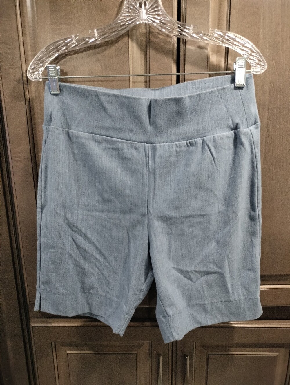 Agnes & Dora Light Blue Pull-On Bermuda Shorts